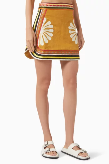 Melody A-line Skirt in Linen