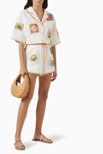 Trips Oversized Shirt in Linen