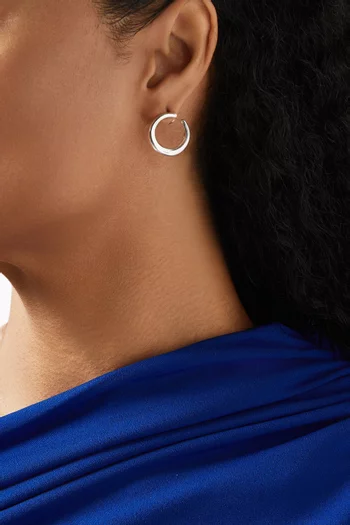 Contour Stud Earrings in Sterling Silver