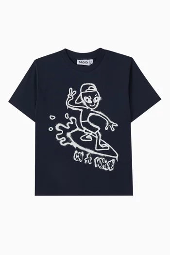 Graphic Print T-Shirt in Cotton