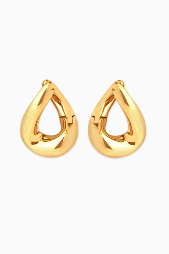 Molten Hoop Earrings in 18kt Gold-plated Sterling Silver