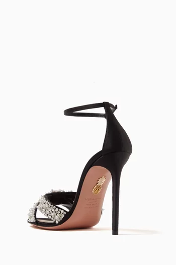 Melodie 105 Beaded Sandals in Satin