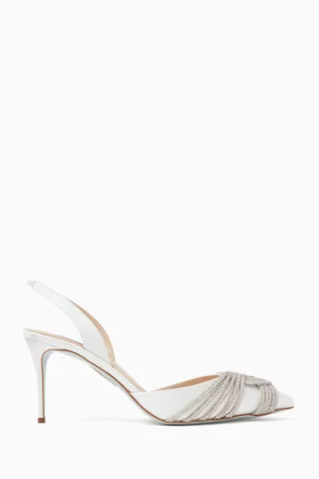 Gatsby 75 Slingback Pumps in Satin