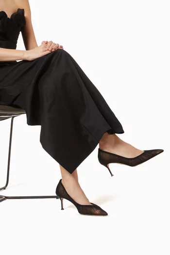 Voile 65 Pumps in Tulle & Satin
