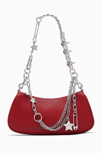 The Star Charm Shoulder Bag in Leather
