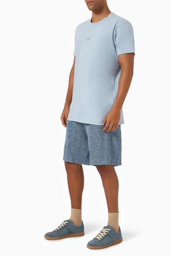 Summer Chiné Shorts in Linen-cotton