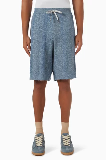 Summer Chiné Shorts in Linen-cotton