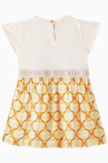 Embroidered Logo Dress