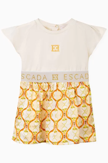 Embroidered Logo Dress