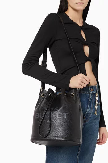 The Large Bucket Bag in Leather