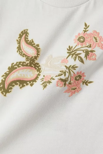 Paisley-print T-shirt in Cotton