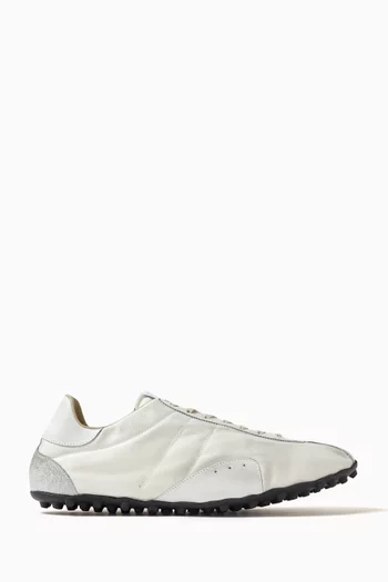 Sprinter Sneakers in Cotton-drill & Suede