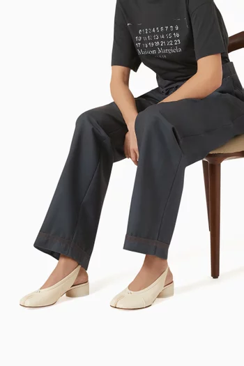 Tabi Ballerina 30 Slingback Pumps in Nappa