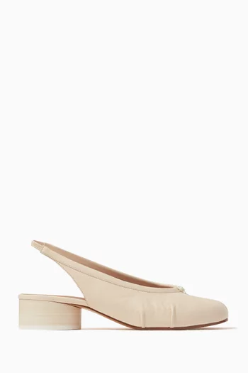 Tabi Ballerina 30 Slingback Pumps in Nappa