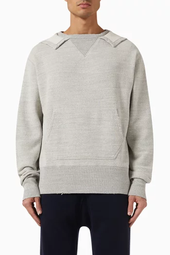 Stamp Logo Hoodie in Cotton