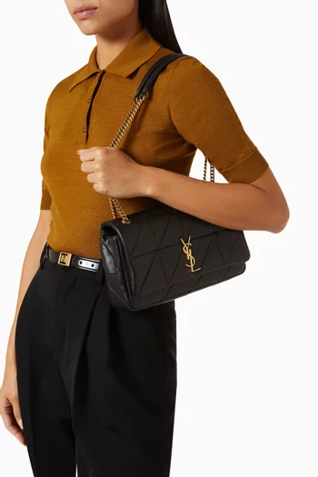 Medium Jamie Bag in "Carré Rive Gauche" Lambskin Leather