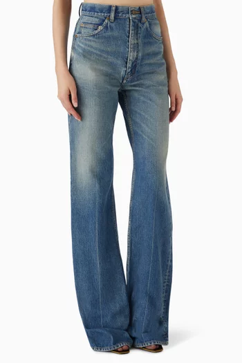 70s Flared Jeans in Denim