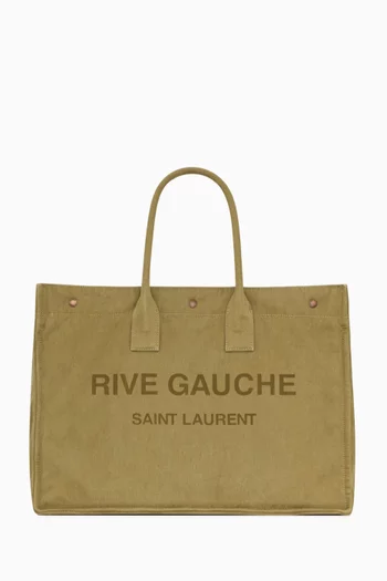 حقيبة يد كبيرة قنب بشعار Rive Gauche