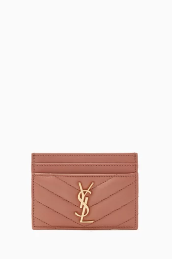 Cassandre Matelassé Card Case in Lambskin