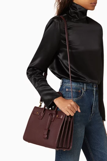 حقيبة بيبي ساك دو جور كلاسيكية جلد بارز الملمس