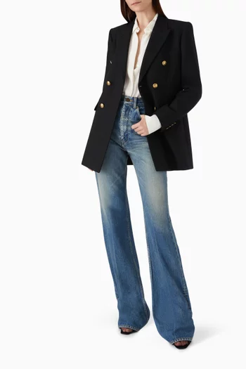 Double-breasted Blazer in Gabardine