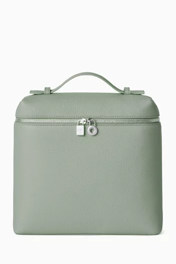 Extra Pocket Backpack in Grained Leather