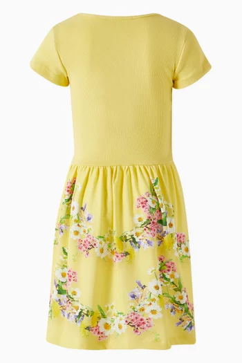 Cissa Floral-print Dress in Organic Cotton