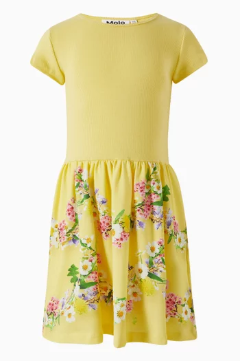 Cissa Floral-print Dress in Organic Cotton