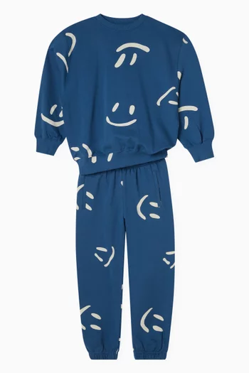 Monti Smiley-print Sweatshirt in Organic Cotton