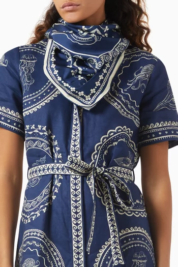 Oceane Scarf in Silk Twill