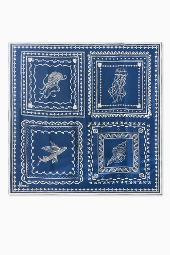 Oceane Scarf in Silk Twill