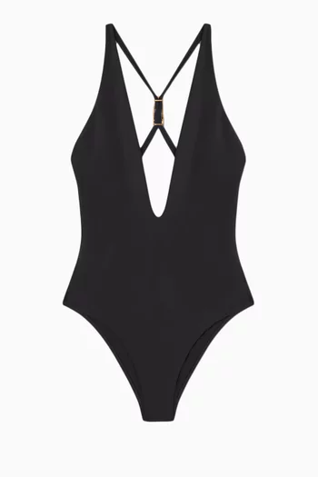 Safety-pin One-piece Swimsuit
