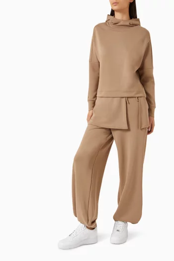 Crop Hoodie in Viscose Blend