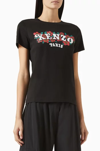 Logo Printed T-shirt in Cotton