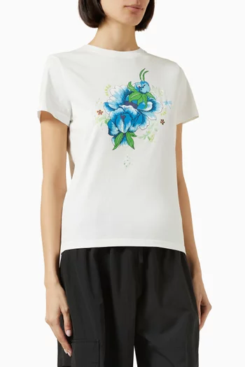 Peonies T-shirt in Cotton