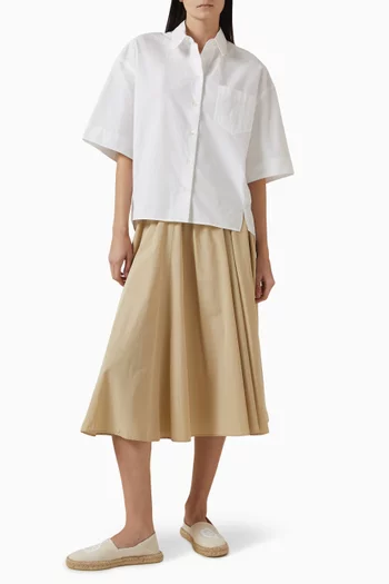 Oversized Cocoon Shirt in Cotton