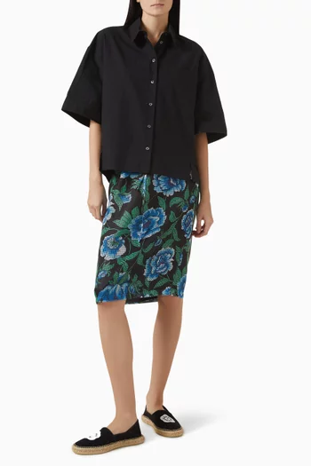 Oversized Cocoon Shirt in Cotton