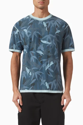 Chiku-Rin Camo T-shirt in Cotton Jersey
