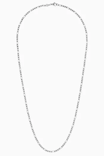 Figaro Chain Necklace in Stainless Steel