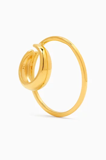 Vero Single Ear Cuff in 18kt Gold-plated Silver