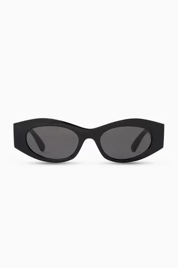 Oval Sunglasses in Acetate