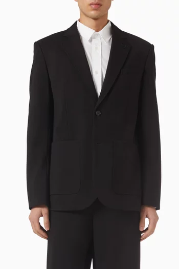 Tailored Punto Jacket in Viscose-blend