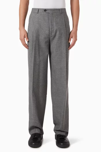 Wide-leg Pants in Drago Wool