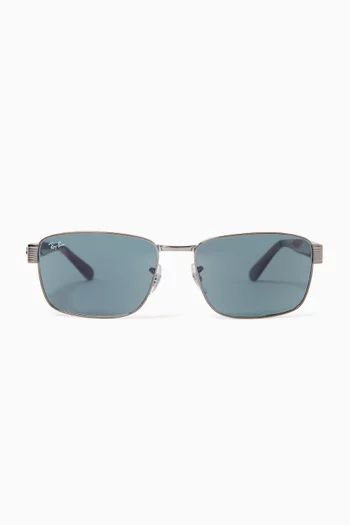 Square Sunglasses in Metal