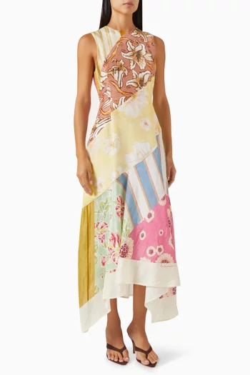 Lovers Lane Flare Gown in Silk Hemp