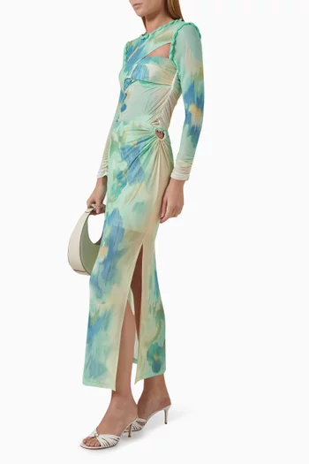 Gathered Skirt in Mesh