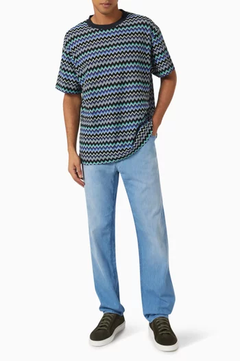 Zigzag T-shirt in Cotton