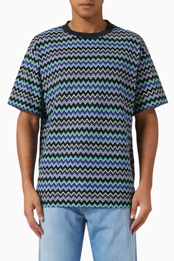 Zigzag T-shirt in Cotton