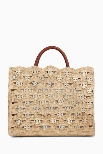 1969 Tote Bag in Raffia