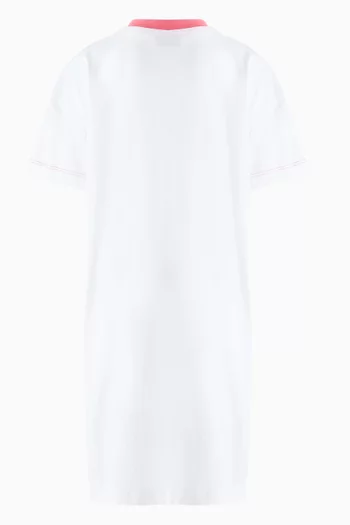 Logo T-shirt Dress in Cotton Jersey